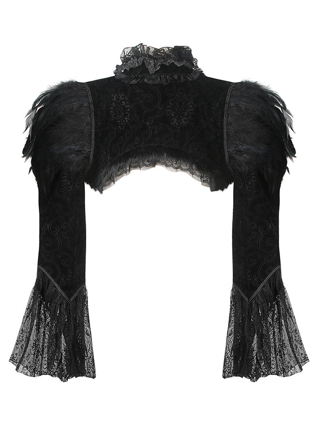 Steampunk Accessories Jacket Shrug Bolero Shrugs for Women Cosplay Back Side