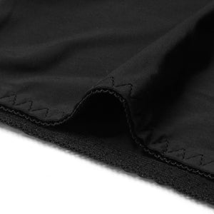 Women Black Lace Mid-Thigh Slimmer Body Shaper Shorts Detail View