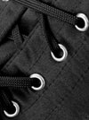 Vintage Retro Short Torso Lace Up Corset Detail View