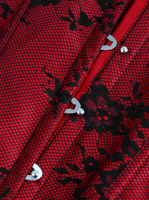 Vintage Off Shoulder Embroidery Corset Detail View
