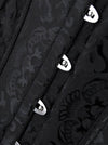 Vintage Jacquard Strapless Overbust Corset with Busk Closure
