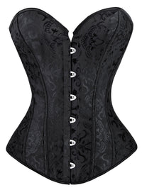 Vintage Jacquard Sweetheart trägerloses Überbrustkorsett Hauptbild