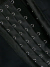 Adjustable PU Leather Bustier Zipper Corset Crop Top Bra