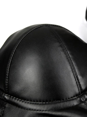 High Quality PU Leather Bustier Zipper Corset Crop Top Bra