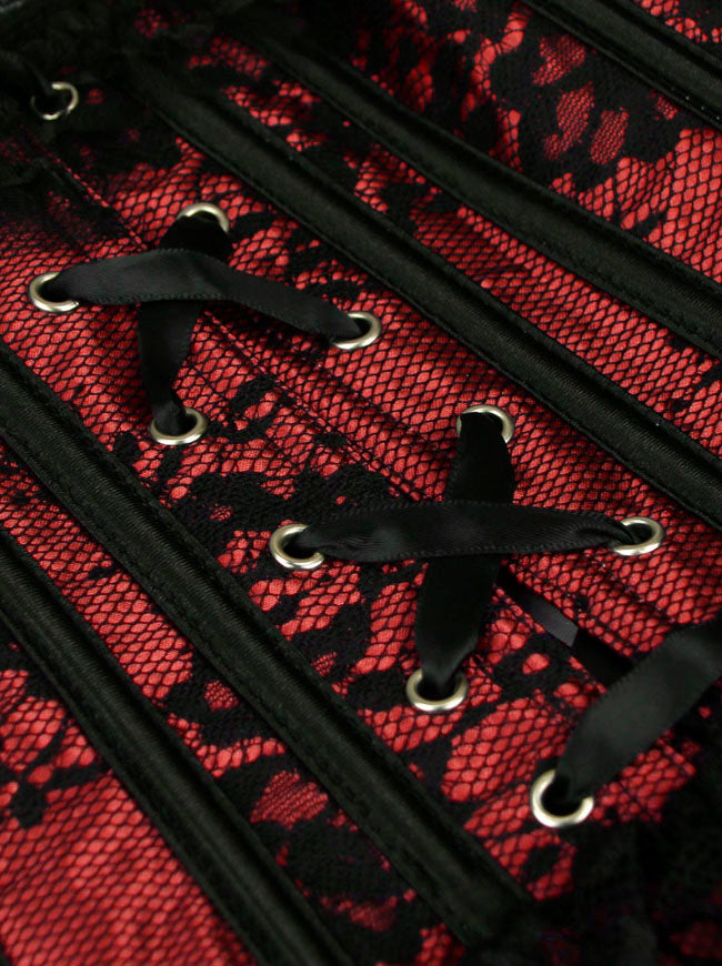 Strapless Lingerie Knee Length Bridal Wedding Party Corset Dress Costume