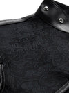 Leather Pauldron Shoulder Armor Bolero Shrug Jacket for Women Detail View