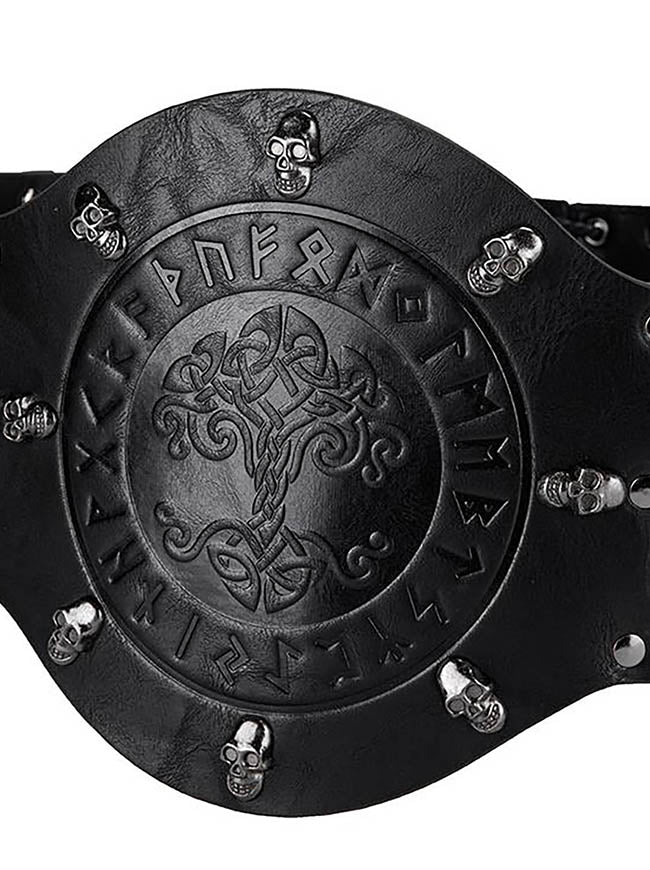 Steampunk Pirate Belt for Men Back View