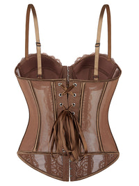 Floral Lace Bustier Tops Date Night Tops for Women Detail View