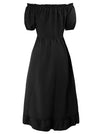 Witch Costume Women Long Flowy Dress Back View