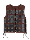 Charmian Men's Medieval Viking Leather Warrior Chest Armor Vest with Buckles Dark Brown Main Image
