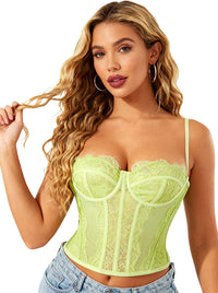 Womens Corset for Going Out Tops Side View