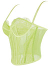 Strappy Lace Corset Tops for Women Party Concert Club Detail View
