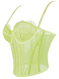 Strappy Lace Corset Tops for Women Party Concert Club Detail View