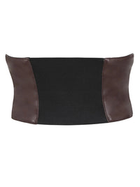 Elastic Corset Belt for Women Cosplay Costume Waist Belt Back View