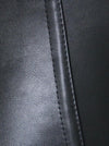 Women's Vintage 12 Spiral Steel Bones Brocade Faux Leather Zipper Corset Black Detail View
