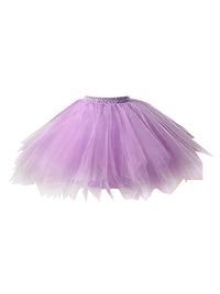 Vintage Purple Elastic Waist Ballet Dance TuTu Halloween Costume Underskirt Main Image