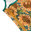 Vintage Floral Cami Boned Push Up Waist Cincher Overbust Corset Crop Top Detail View