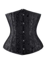 Double Heavy Spiral Steel Boned Underbust Waist Cincher Corset Main Image