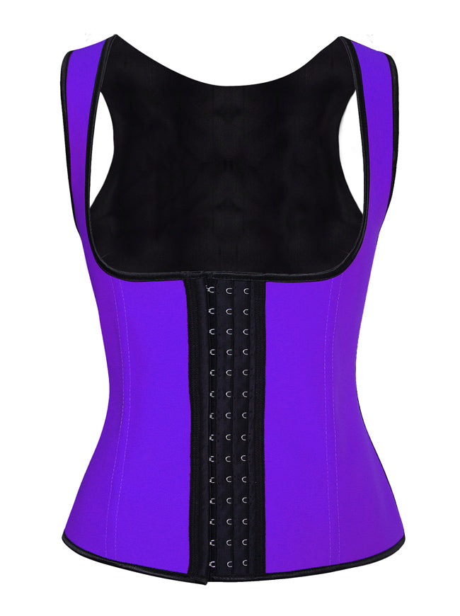 Latex Underbust Waist Training Cincher Body Shaper Corset Vest