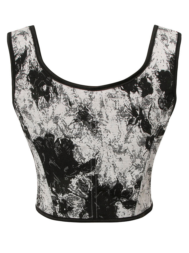 Vintage Corset Vest for Women Detail View