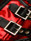 Steampunk Red Burlesque Cosplay Medieval Armor Shoulder Shrug Detail View