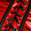 Gothic Retro Shiny Metallic Cyperpunk Halloween Red Shrugs for Women Detail View