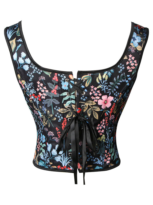 Victorian Renaissance Vest Overbust Corset Back View