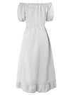 Sundress Off Shoulder Dress for Women Back View