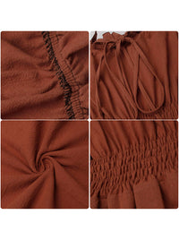 Tea Party Bell Sleeve Dress with Ruffle Detail View