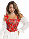 Womens Renaissance Bustier Corset Top Model View