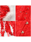 Santa Corset Top Mrs Claus Costume for Women Detail View