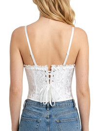Victorian Corset Bustier Corset Top Waist Training Corset Side View