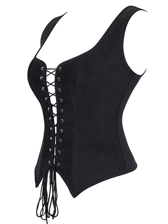 Pirate Halloween Cosplay Corset Vest for Women Detail View