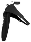 Charmian Unisex Steampunk Gothic Pauldron Shoulder Armor with Long Sleeve Black Main Image
