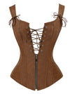 Renaissance Vintage Lace Up Bustier Corset Top Main Image