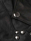 Black Rave Hood Cape Detail View