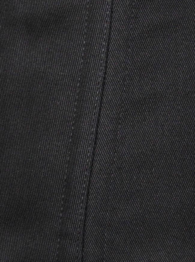 Women's Vintage 26 Steel Boned Heavy Duty Cotton Long Torso Underbust Corset Black Detail View