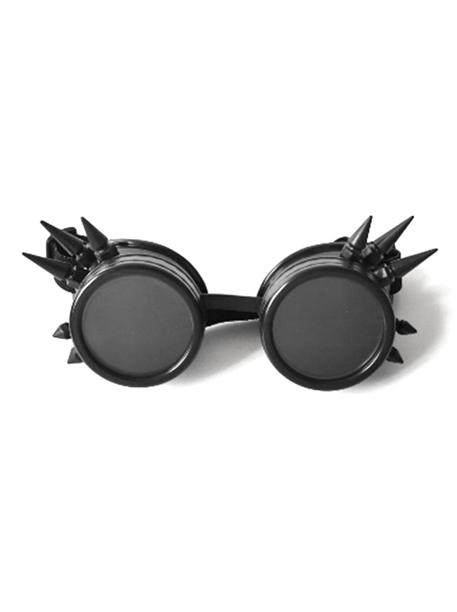 Steampunk Goggles Welding Retro Gothic Cyberpunk Cosplay Costume Accessory Sunglasses Black Main Image