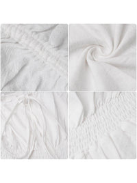 High Waist Peasant Off the Shoulder Dresses Detail View