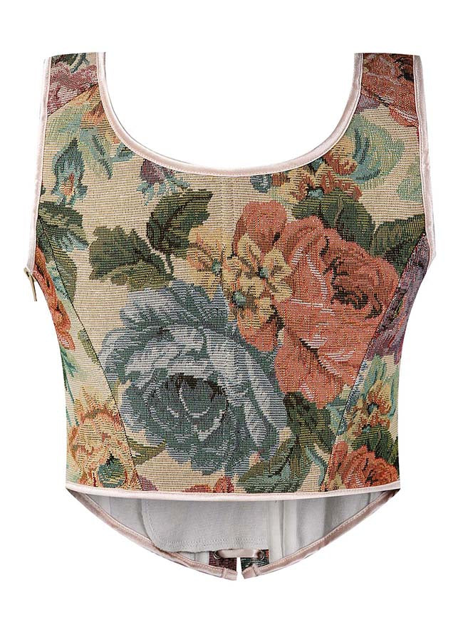 Buy Renaissance Corset in Black Floral Wildflowers Corset Top Renaissance Bodice