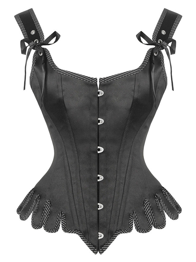 Gothic Medieval Sleeveless Overbust Palace Court Corset Vest Main View