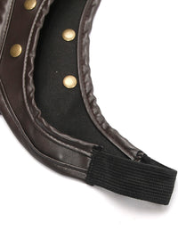 Halloween Costume Accessory Vintage Leather Jacket Detail View-2