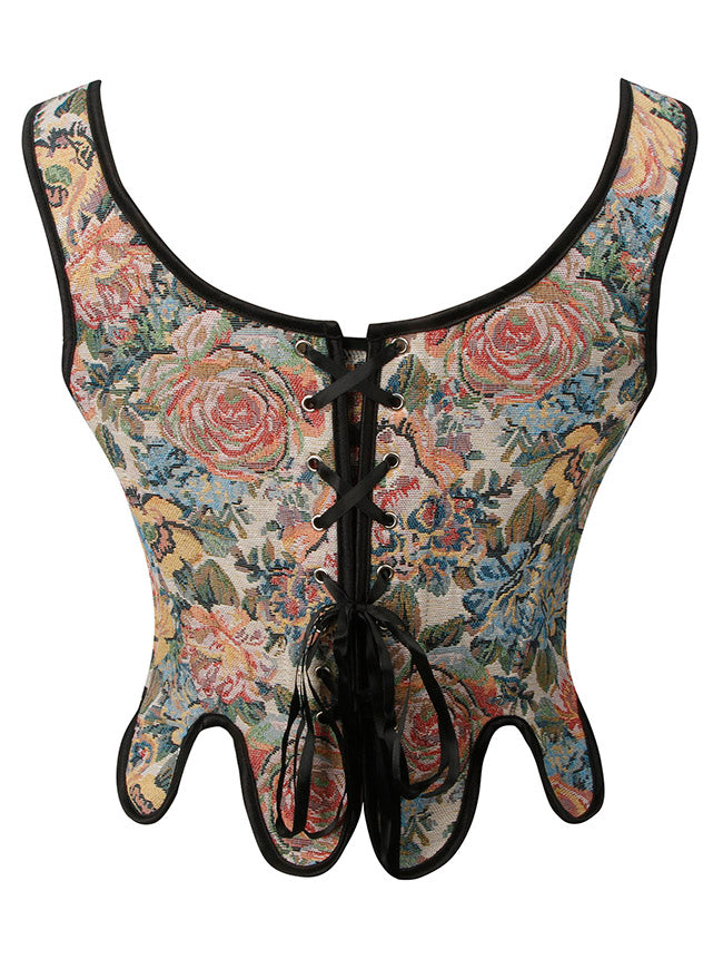 Vintage Cute Corset Tops for Women Detail View