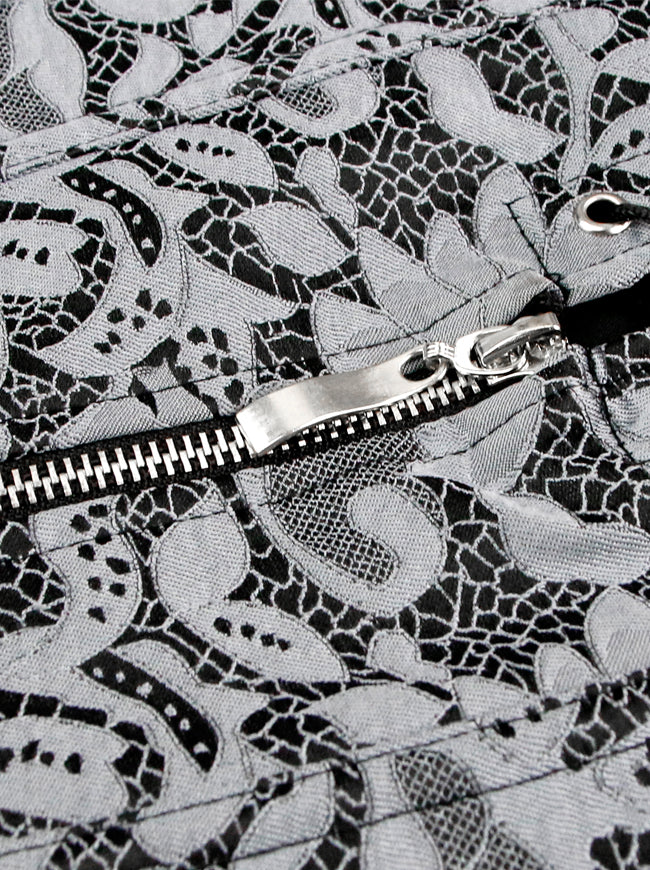 مشد النهضة من الدانتيل حتى خمر بروكيد بوستير