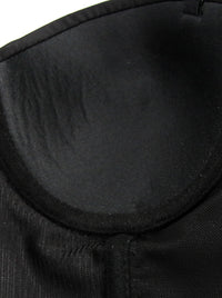 Burlesque Cheap Steampunk Clubwear Dance Push up Hook and Eye Strap Party Metallic Bra Detail View