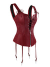 Old Fashion Vintage schouders Lace-up Corset Bustier Cosplay kostuum