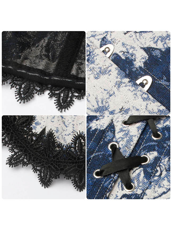 르네상스 빅토리아 시대 우아한 외출 운동 웨딩 보닝 오버버스트 코르셋 상세 보기