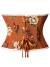 Medieval Retro Victorian Vintage Corset Back View