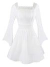 Victorian Gothic Tencel Cotton Lace Corset Top Tunic Dress Main Image