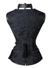 Steampunk Halloween Costumes Clothing Faux Leather Corsets Back View